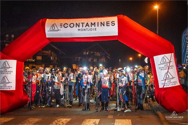 COurse de ski de randonnée aux COntamines Montjoie