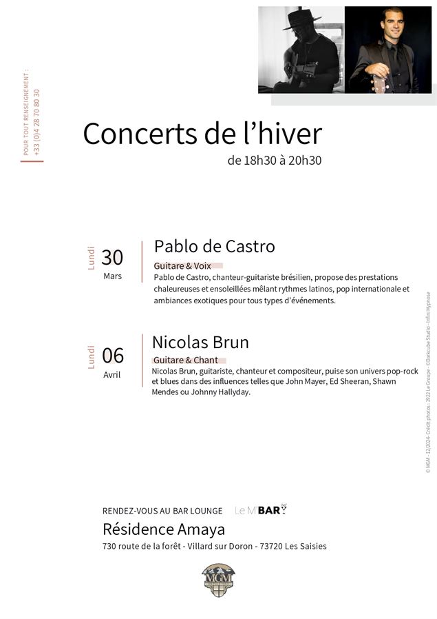 Soirées artistes Amaya_Les Saisies