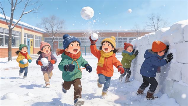 Image de Yukigassen générée par l'IA - Planet Loisirs