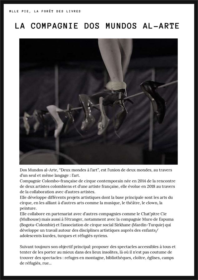 Déscriptif de la compagnie - Los 2 Mundos