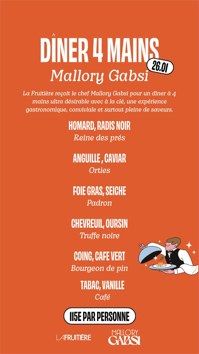 Dîner 4 mains - Mallory Gabsi_Chamonix-Mont-Blanc