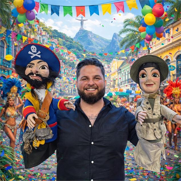 Guignol Rhône Alpes et Rio le majestueux perroquet - Rr