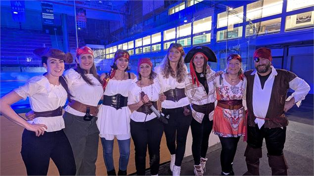 Spectacle de patinage du club de Megève : Les Pirates et le Trésor des Fonds Marins_Megève - patinag