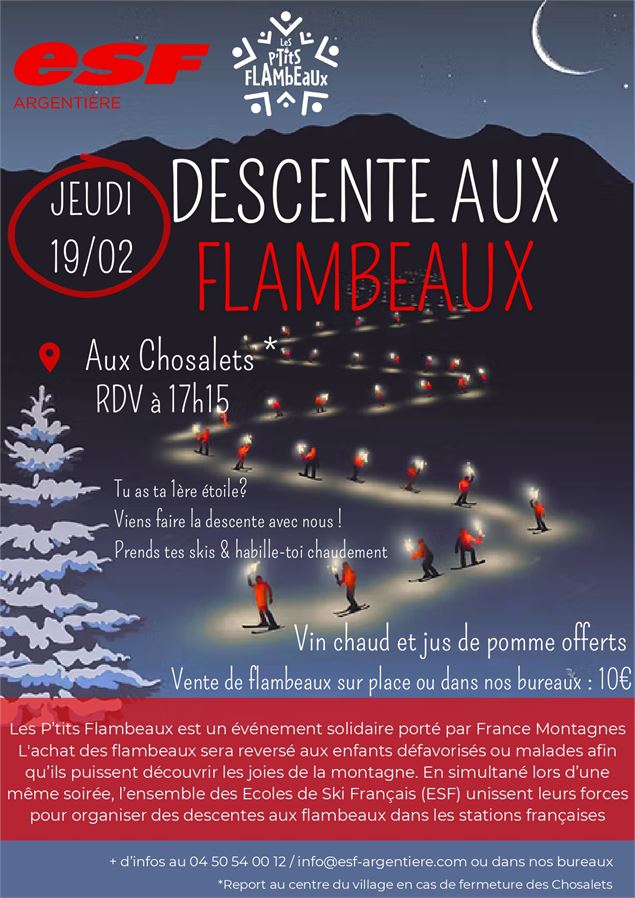 Descente aux flambeaux spéciale « Les P’tits Flambeaux »_Argentière