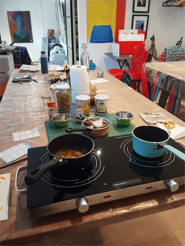 fabrication encres - Marielle Lazzaroni