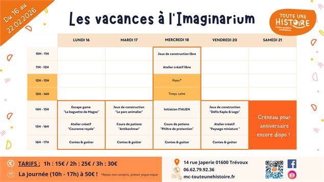 Les vacances à l'Imaginarium_Trévoux