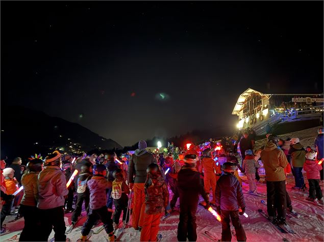 Descente sur le front de neige - OT Flumet/St Nicolas