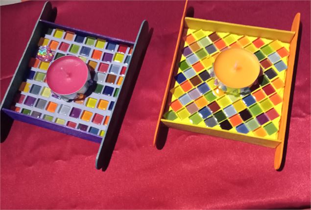 Atelier créatif : Bougeoir en mosaïque_Morzine