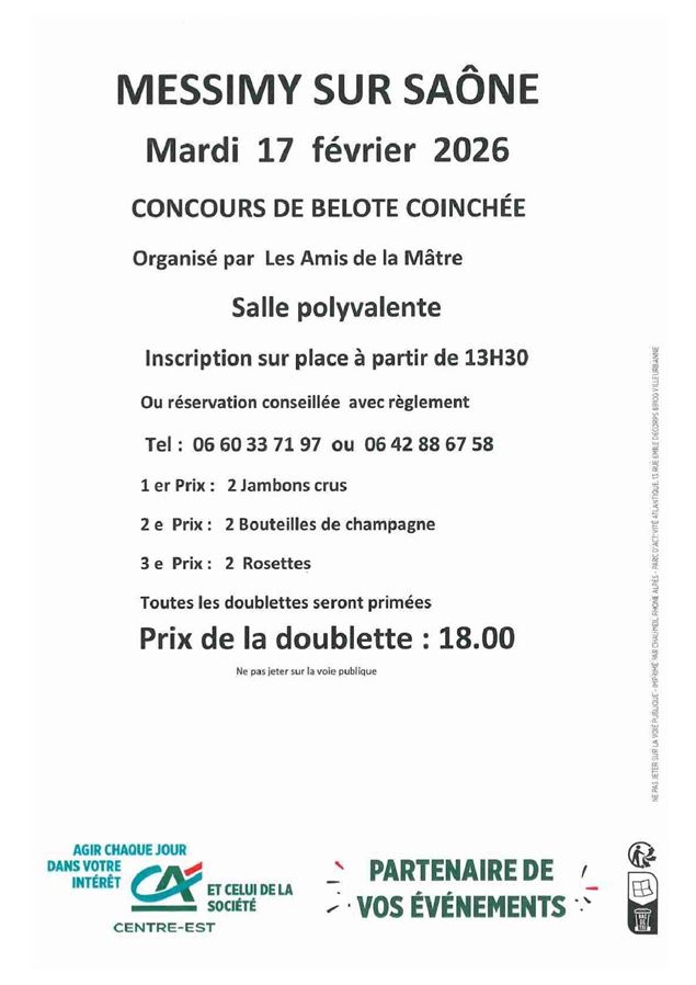 Concours de belote coinchée_Messimy-sur-Saône