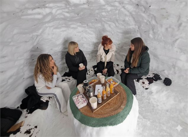 Soirée igloo Courchevel - Bureau des guides