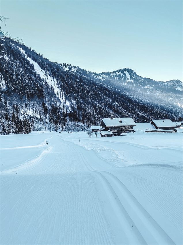 piste nordique damée - C. Chabod
