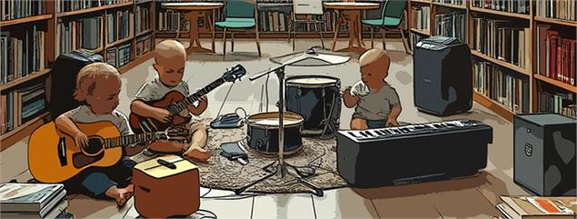 Médiathèque : bébé musique - Pixabay