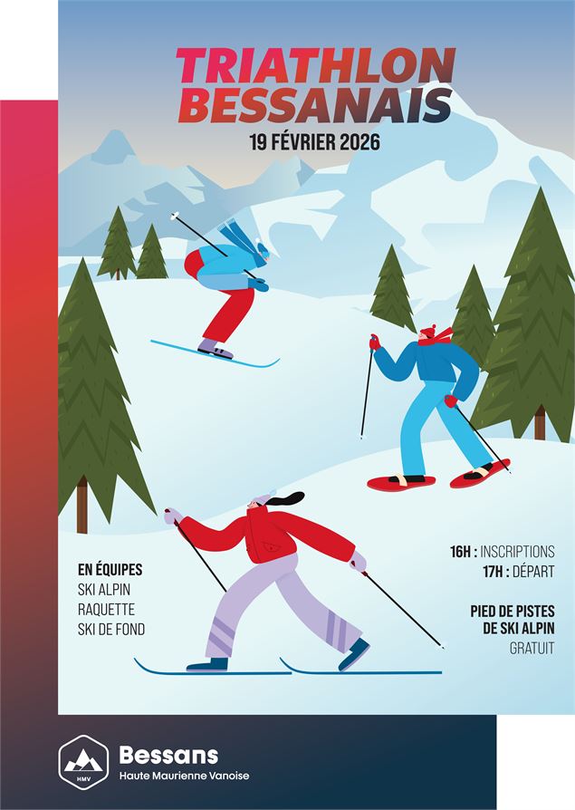 Affiche du triathlon - OTHMV - D. Cuvellier