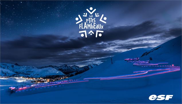 Les p'tits flambeaux - ESF_La Toussuire - @Cliclacphotos