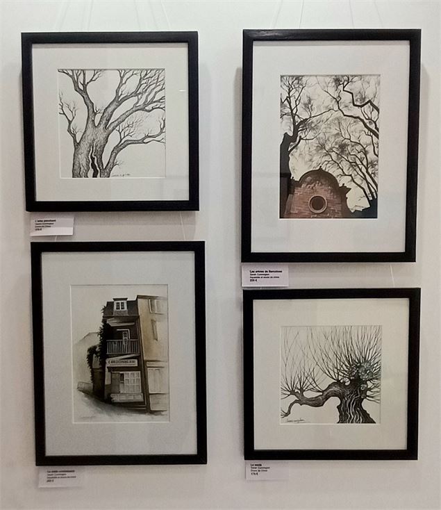 Exposition de peintures à la galerie de l'ancienne ferme à Fitignieu_Valromey-sur-Séran