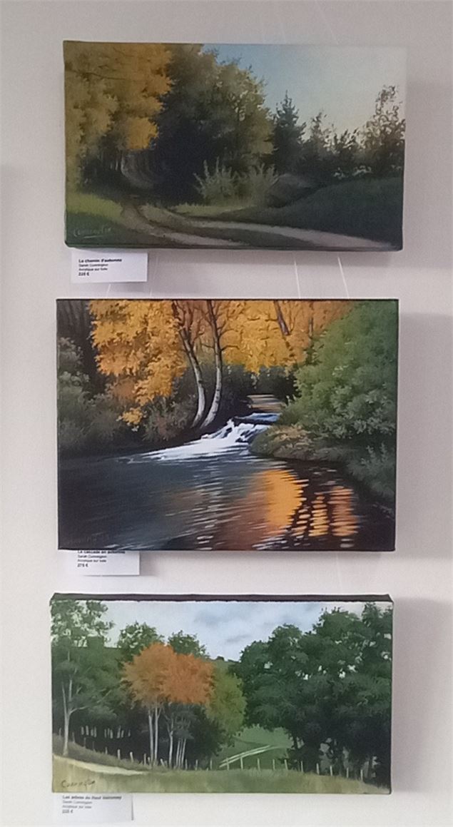 Exposition de peintures à la galerie de l'ancienne ferme à Fitignieu_Valromey-sur-Séran