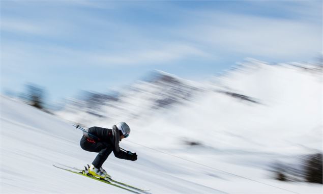 Initiation au ski de vitesse avec Jonathan Moret_Morgins