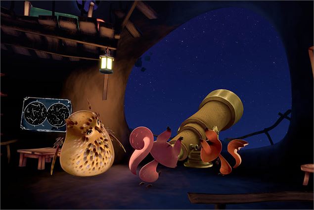 Projection de dessin animé 