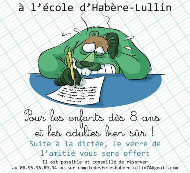 La Dictée de la Marmotte_Habère-Lullin - Comité des Fêtes d'Habère-Lullin