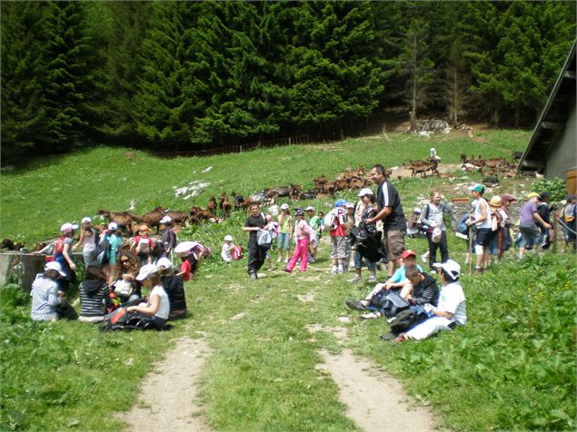 une classe en visite