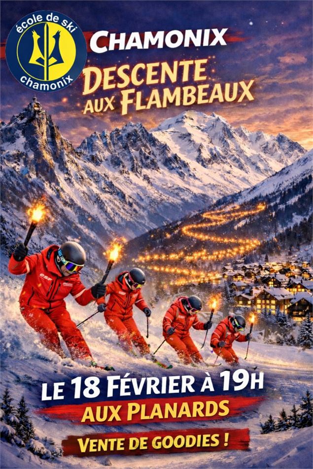 Descente aux flambeaux de l'ESF de Chamonix_Chamonix-Mont-Blanc