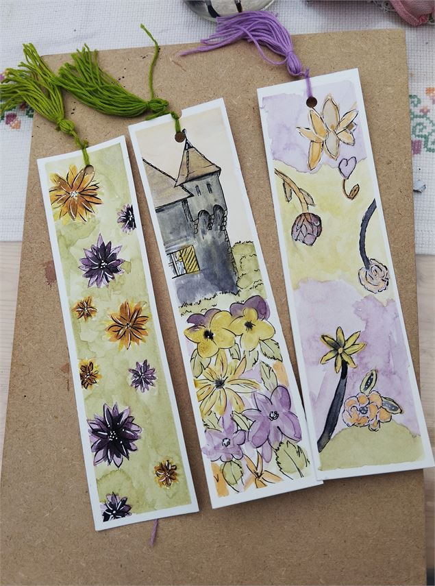 Découverte des encres végétales et création d'un marque-page