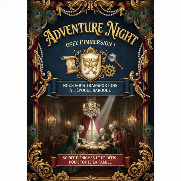 Affiche pour la soirée Adventure Night - Gemini AI