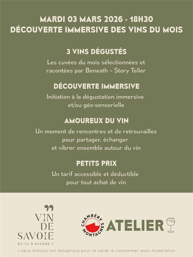 Atelier : découverte immersive des vins de Savoie_Chambéry - Beneath - Story Teller