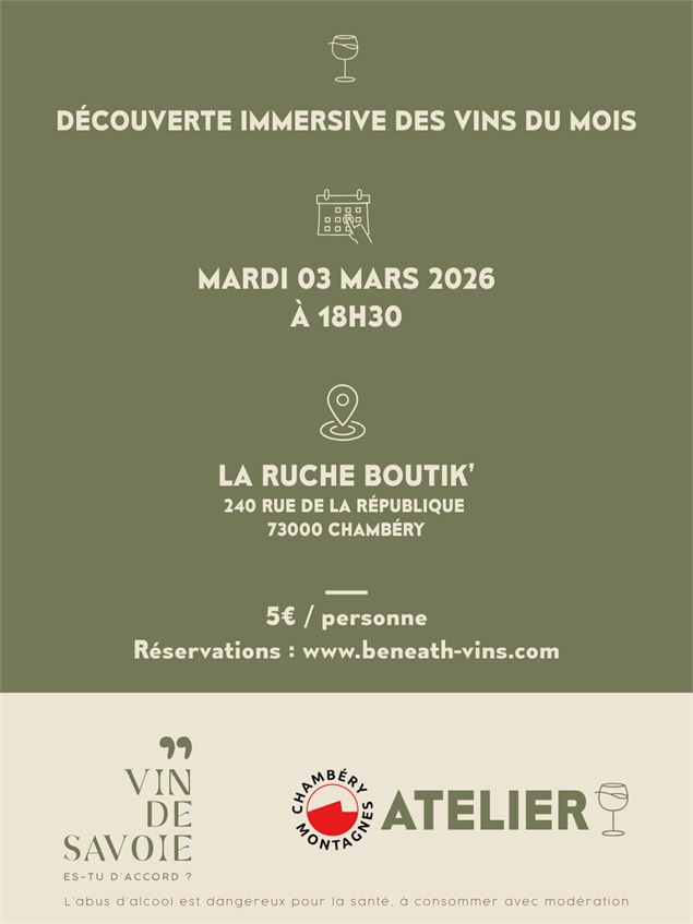 Atelier : découverte immersive des vins de Savoie_Chambéry - Beneath - Story Teller