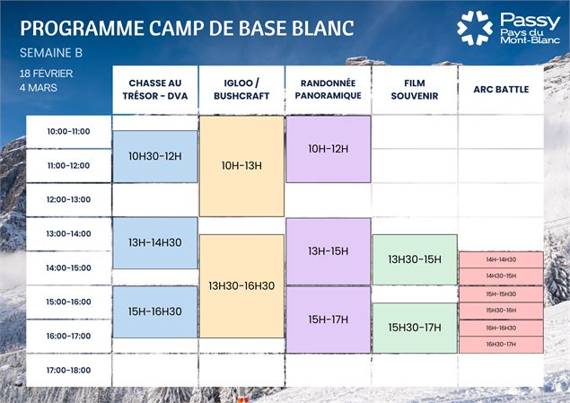 Camps de base blanc - 18 février_Passy - Atelier Mélicope