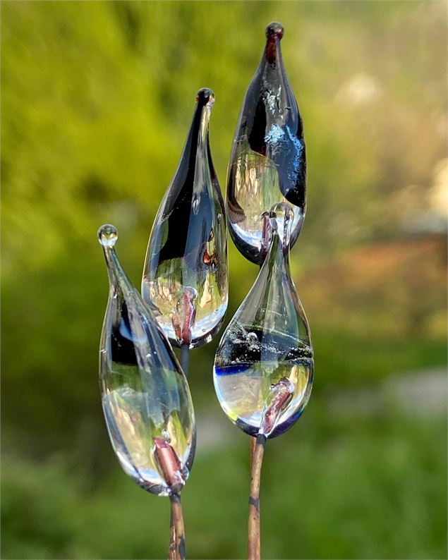 Démonstration du travail d’une fileuse de verre - Oui