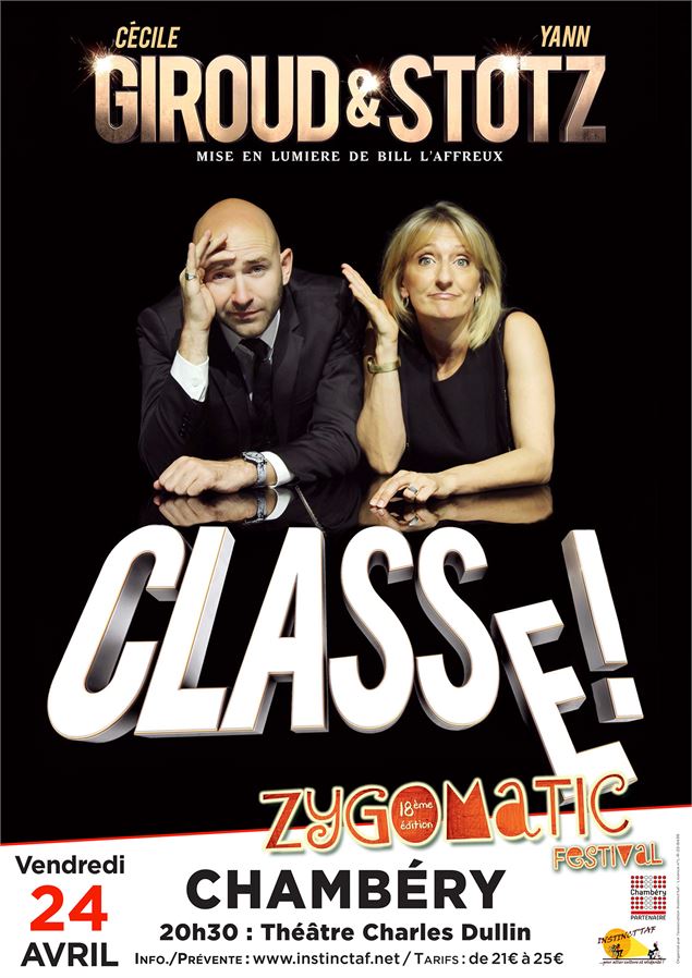 Zygomatic Festival 2026 : Giroud et Stotz « Classe ! »_Chambéry - Zygomatic festival 2026