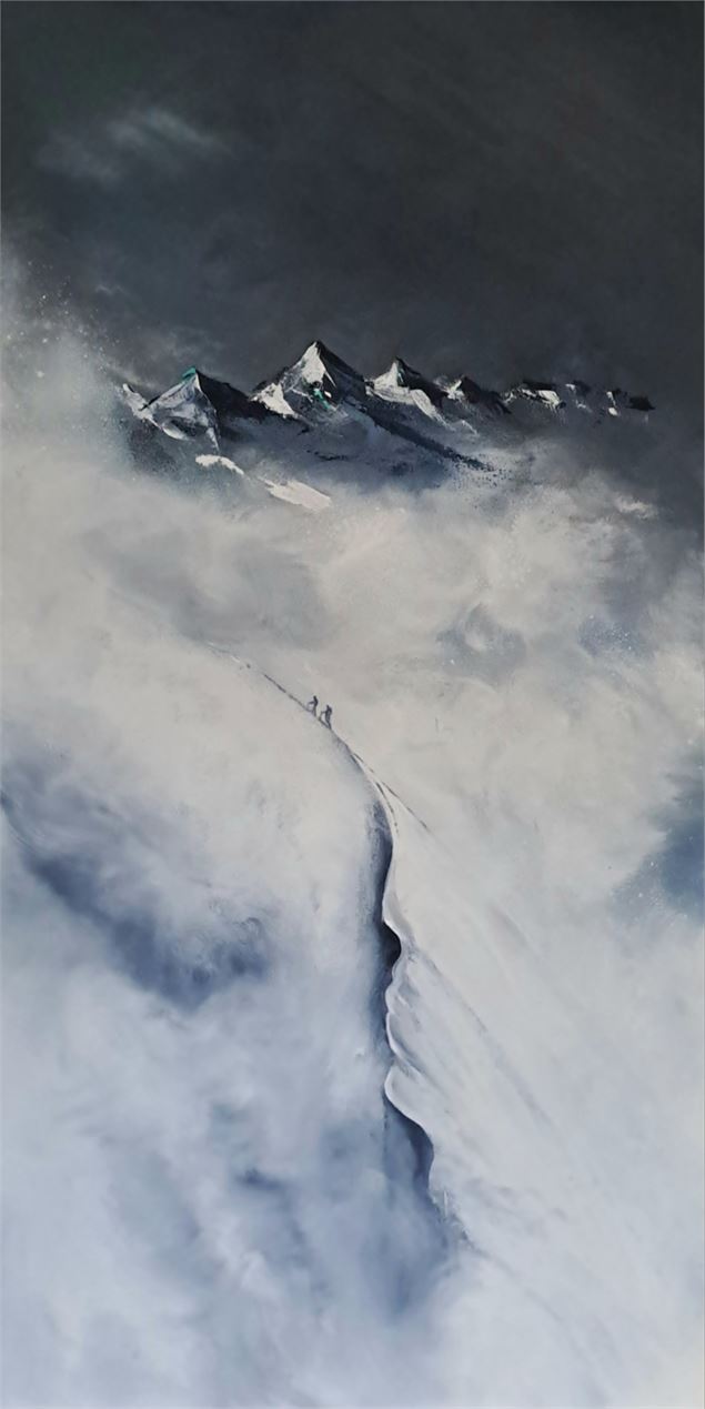 Exposition de Linday JAY - Aquarelles et Peintures à l'huile - Galerie d'art Barbara Thollot_Samoëns