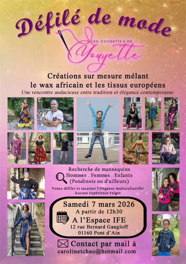 Défilé de mode mère enfant et autour du wax