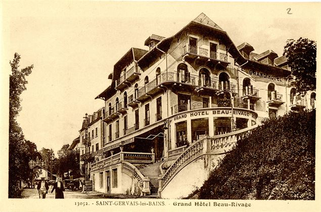Hotel Beau Rivage, collection carte posatle JP GAY, maison forte de Hautetour - mairie de Saint-Gerv