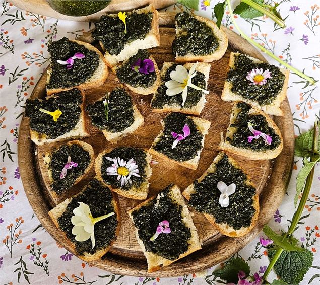 Dégustation aux plantes sauvages comestibles Chambéry Bauges - Muriel Lallée