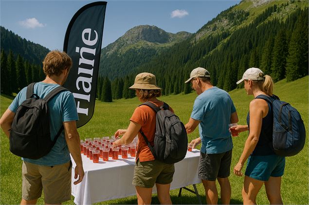 Partager un verre de l'amitié - OT Flaine - Noémie Ladrix