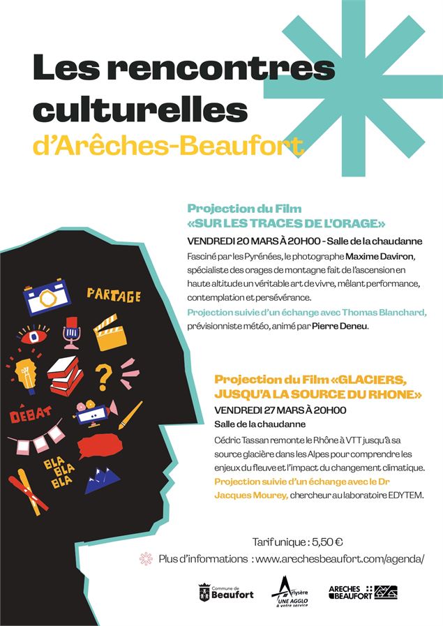 affiche des rencontres culturelles de mars - Daviron Maxime