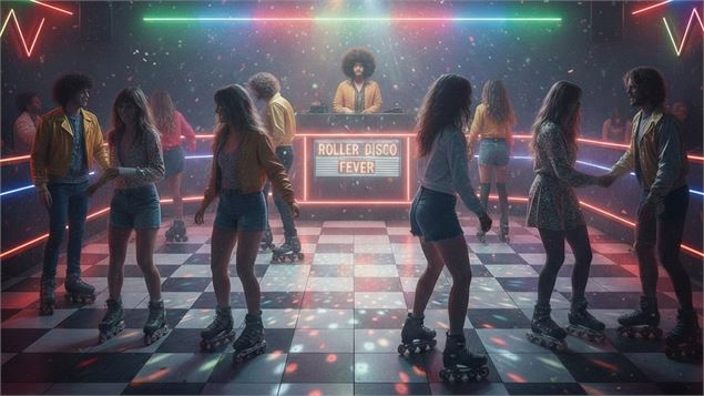 Vue élargie roller disco - Gemini AI