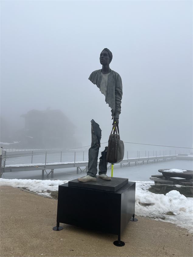 Visite guidée : sculpture Bruno Catalano/Courchevel Le Praz - DD/FACIM