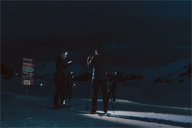 Nocturne de ski de fond aux Confins_La Clusaz