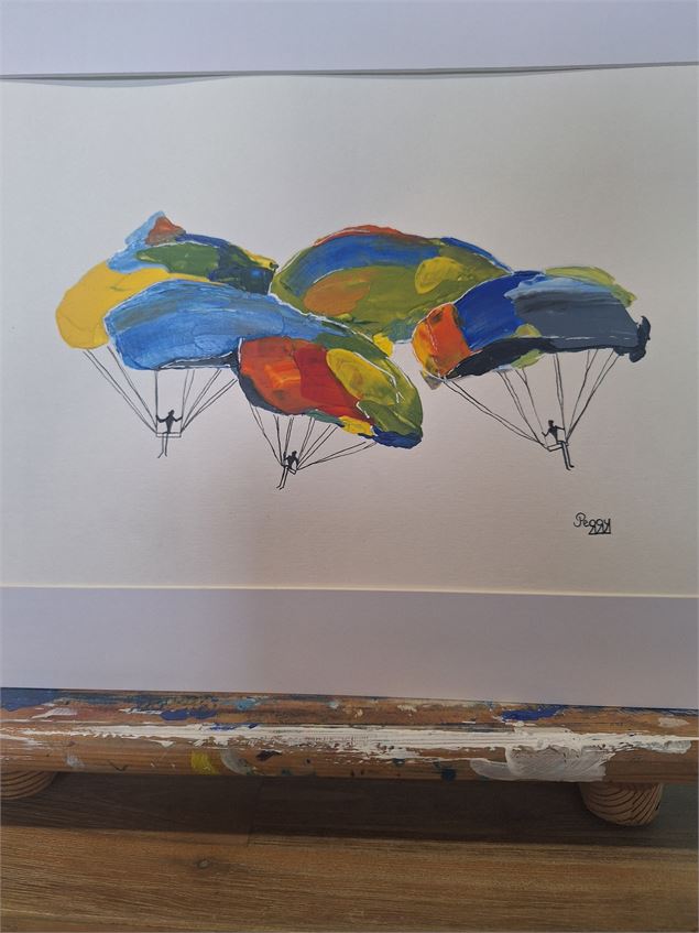 Parapentistes - Peggy Leclaire