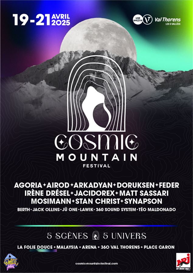 Affiche Cosmic Mountain Festival - M.Richard