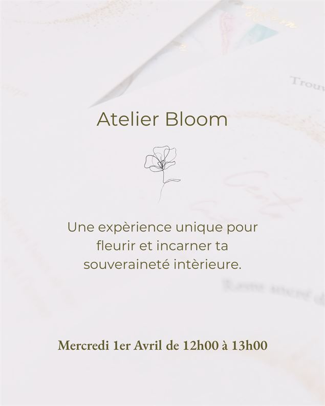 ATELIER BLOOM  - Permingeat