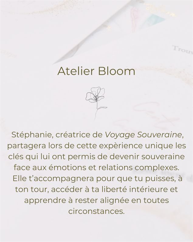 ATELIER BLOOM - Permingeat