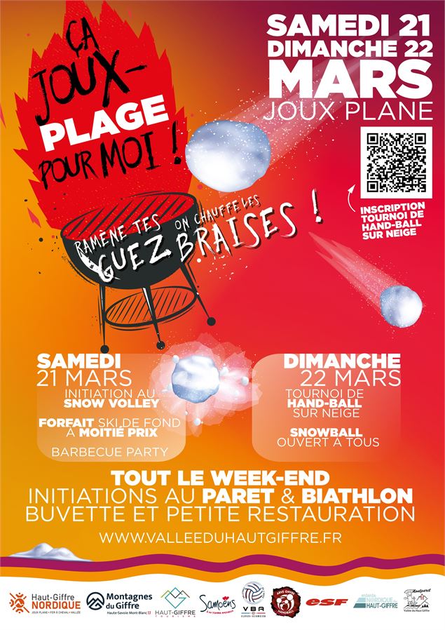 Affiche ça joux plage - OT Samoëns