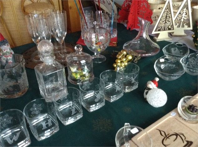 Stand du Chalet magique sur le marché artisanal - OTICoeurdemaurienne