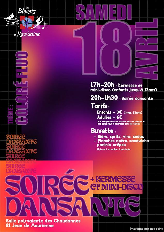 Affiche soirée fluo - Freepik