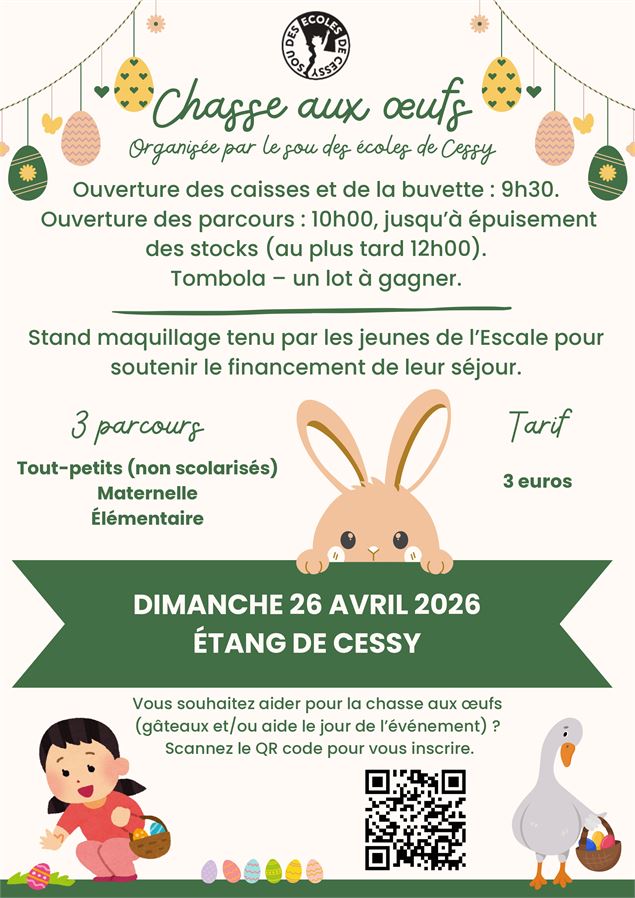 Affiche Chasse aux oeufs - Pixabay