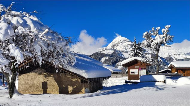 Le hameau du Cernix en hiver - Office de tourisme de Crest-Voland Cohennoz